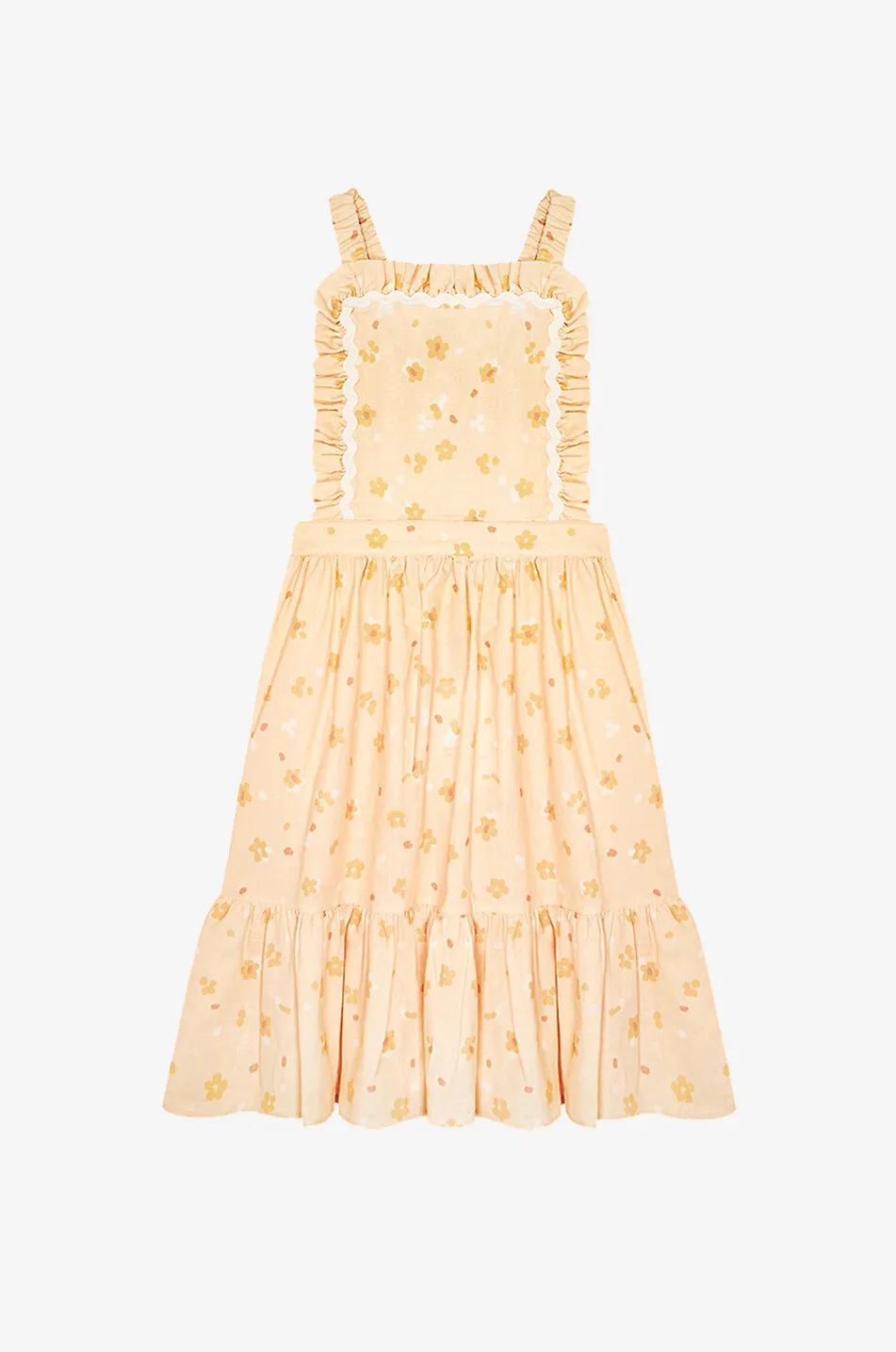Robe pinafore fille imprimée fleurs Limoncello