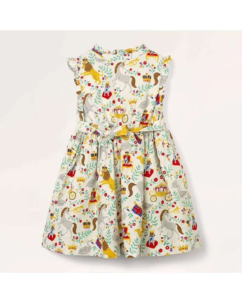 Robe pour enfants en coton sans manches avec jupe pour enfants de style nouveau