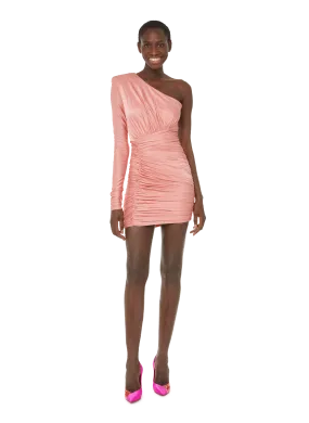 ROBE SATINéE ASYMéTRIQUE ET DRAPéE - ALEXANDRE VAUTHIER pour FEMME | Printemps