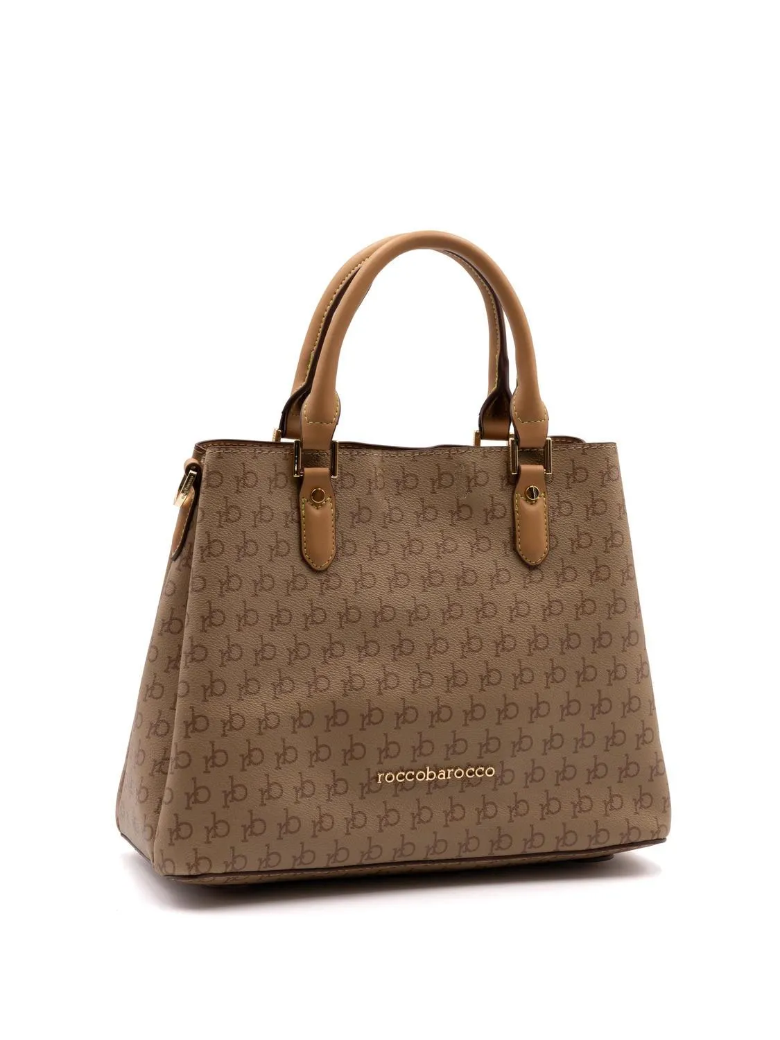 Roccobarocco Monogram Sac À Main Avec Bandoulière Naturel - Achetez À Prix Outlet!