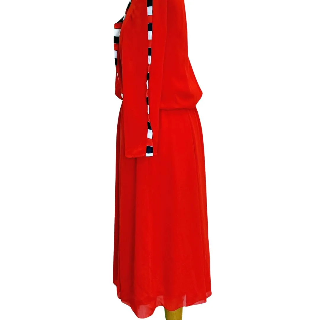 ROMORA - Robe rouge vintage - L - Femme