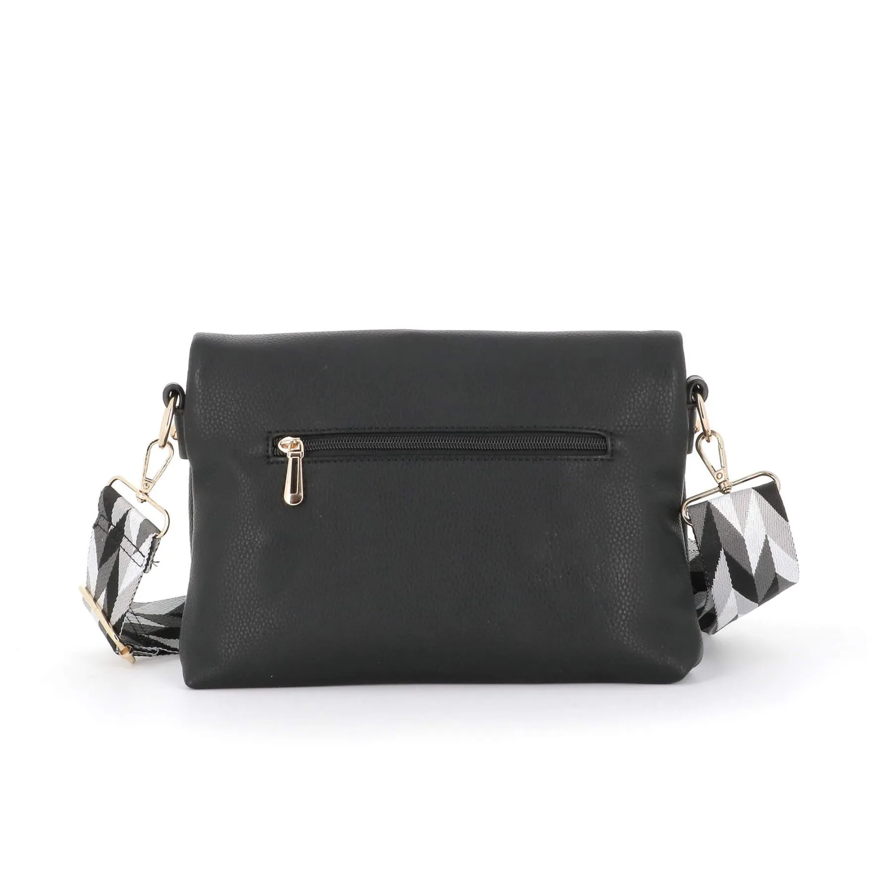 Sac Double Bandoulières Femme Rabat Magnétique Multipoches