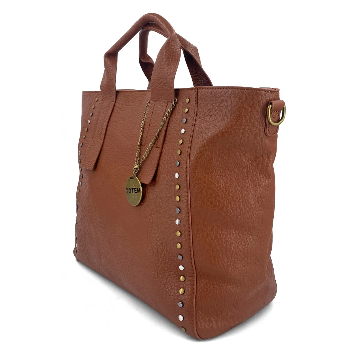 Sac à main A4 anses courtes Bleu Cerise