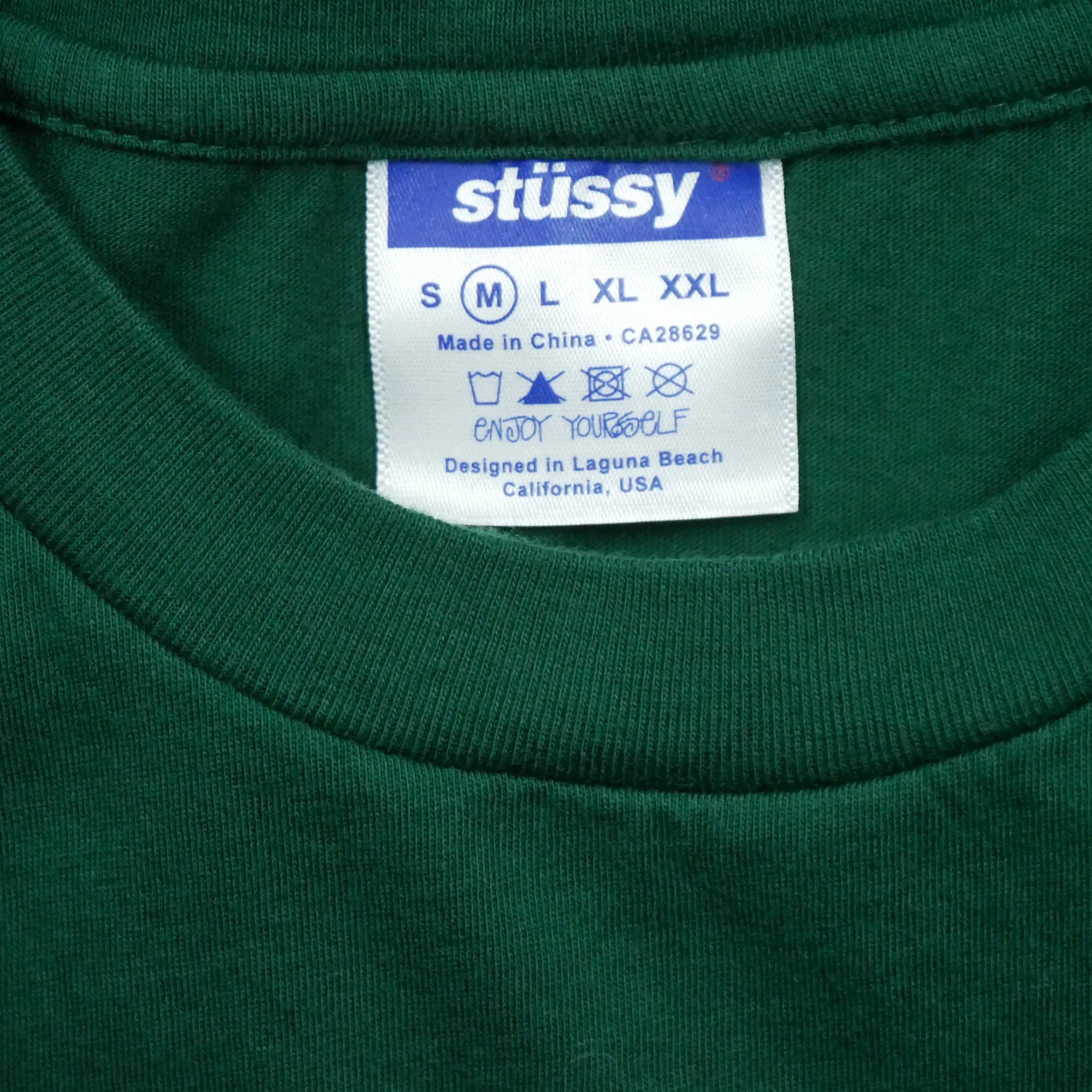 Seconde main - Stüssy T-shirt manches courtes Livin' Homme Taille M Vert