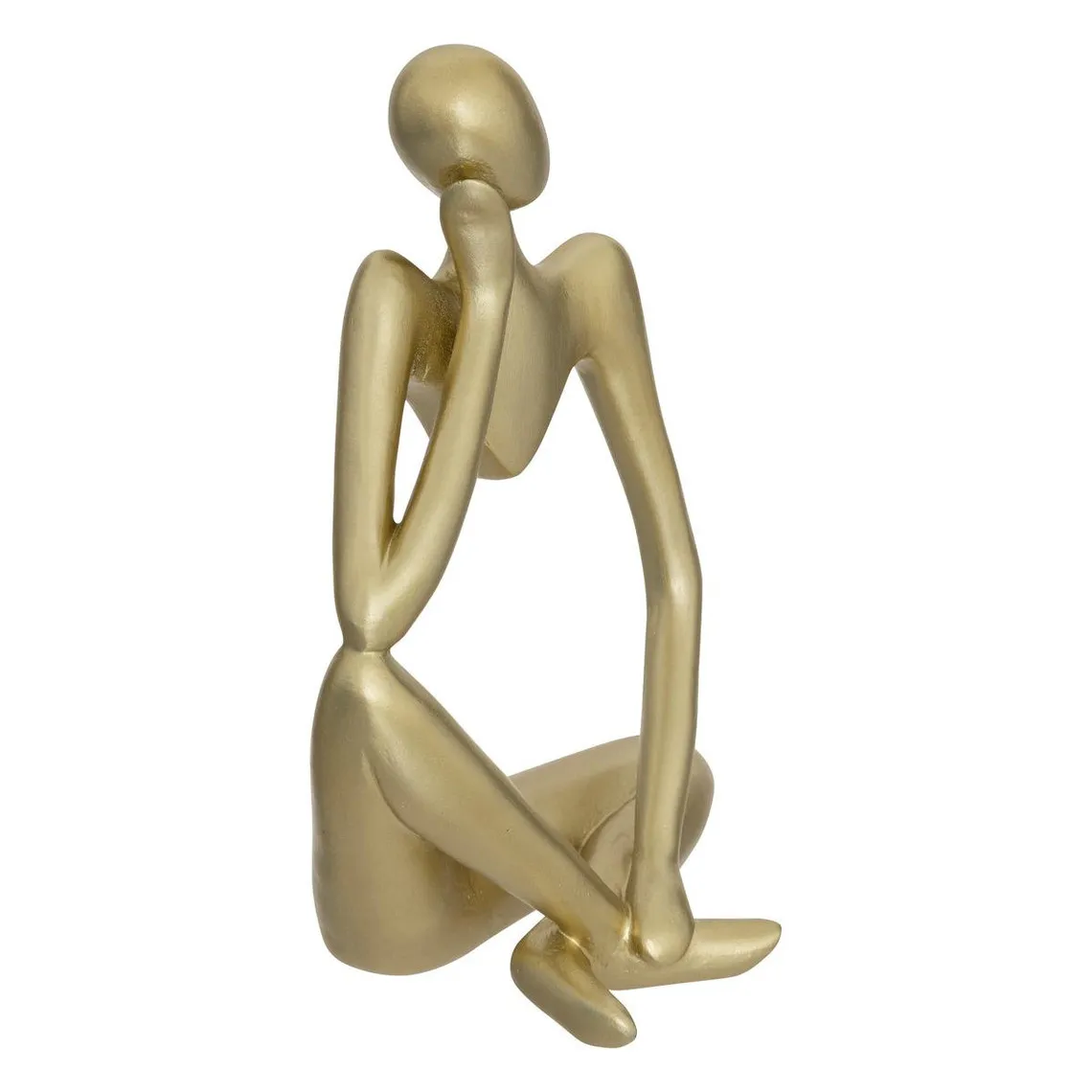 Set de 3 statuettes femme H17cm en résine doré | 3 Suisses