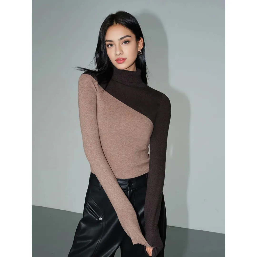 Siyah | Femme Haut En Tricot | Manches Longues