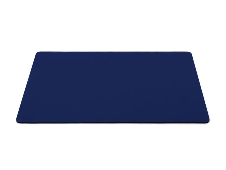 Sous-main en cuir bleu cobalt - 50x34 cm 