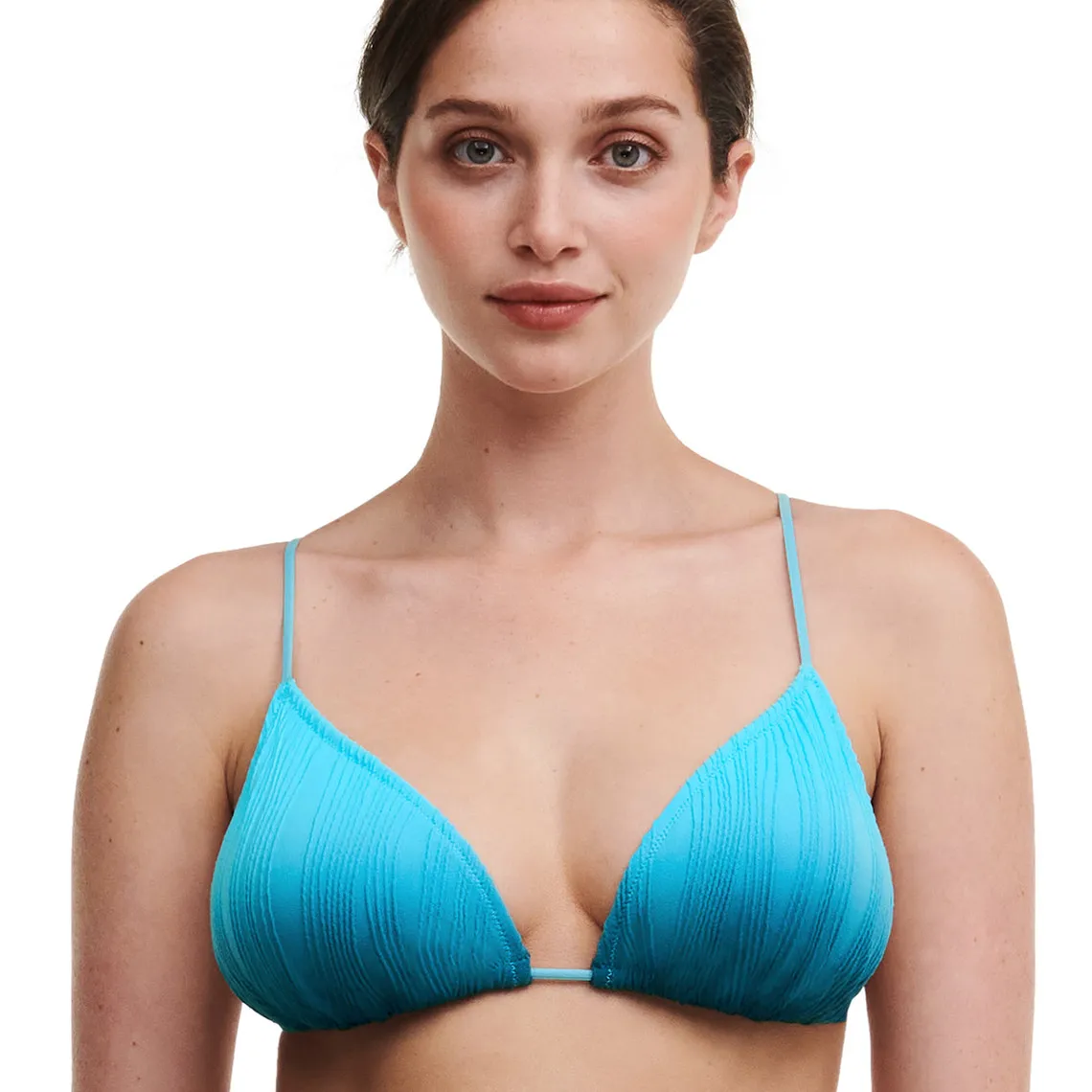 Soutien-gorge sans armature triangle coques amovibles bleu | 3 Suisses