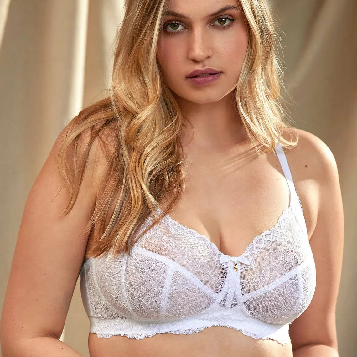 Soutien gorge sans armatures en dentelle - Blanc | 3 Suisses