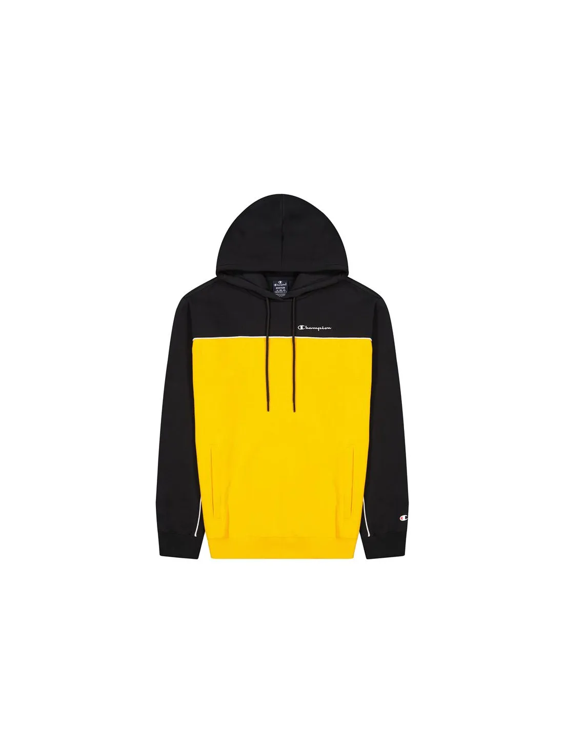 Sweat à capuche Champion Pinping Block Hommes BK/Yellow