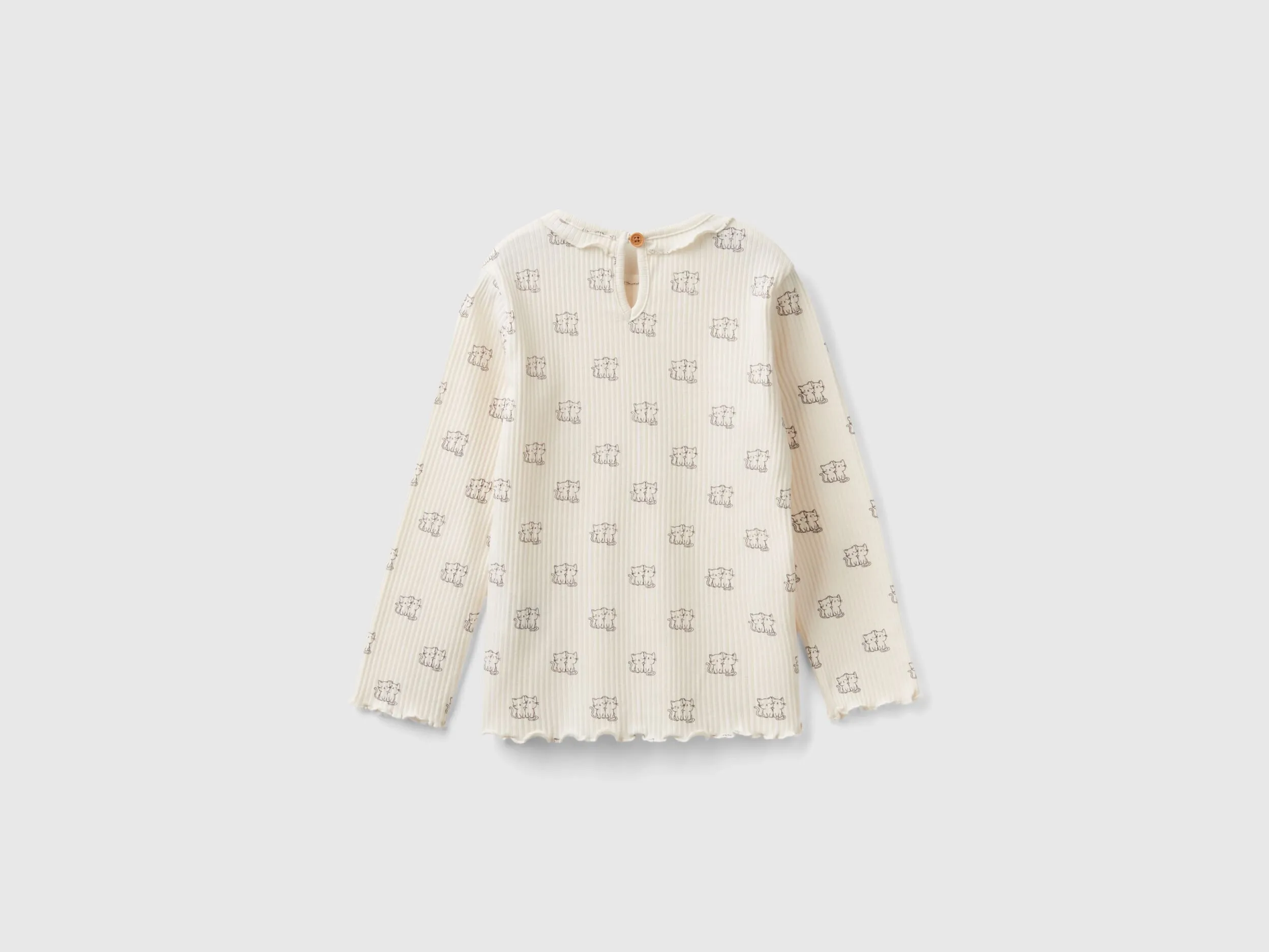 T-shirt à col ruché
