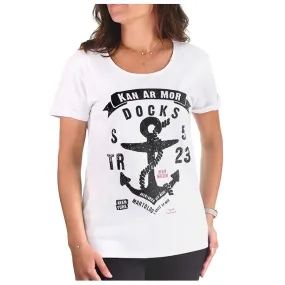 T-shirt Ancre / Kan ar Mor - Blanc