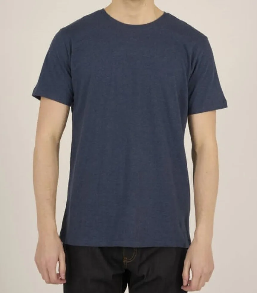 T-shirt col rond en coton bio Insigna Blue Melange