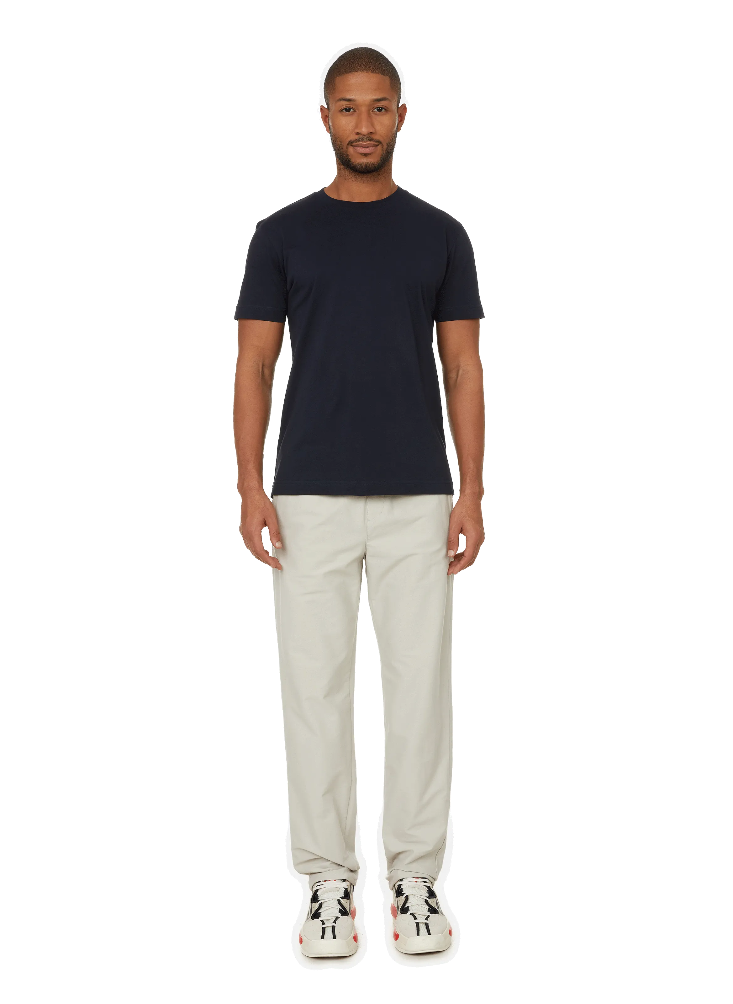 T-SHIRT COL ROND EN COTON ORGANIQUE - AU PRINTEMPS PARIS pour HOMME | Printemps