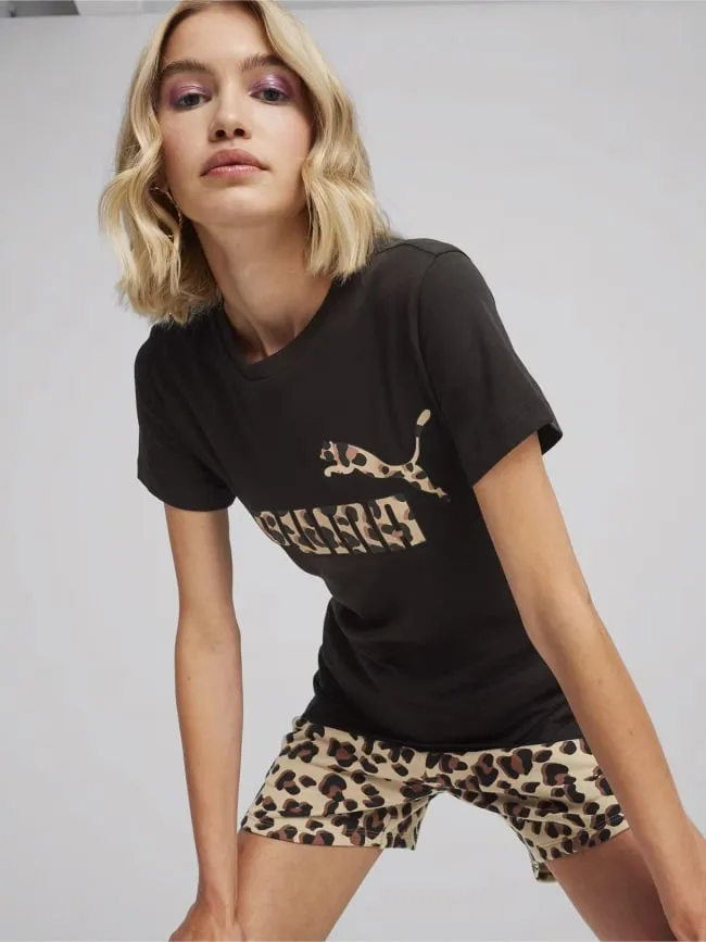 T-shirt essential animal graf noir femme - Puma | wimod