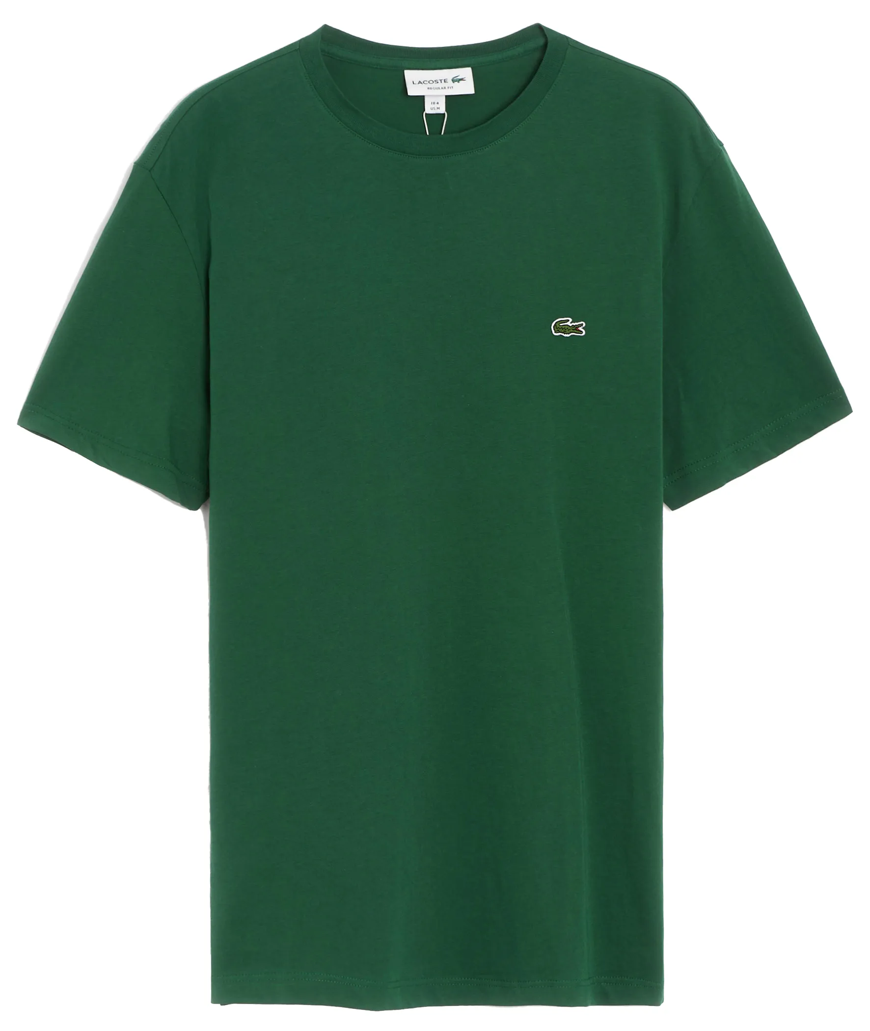 t-shirt homme  lacoste tee-shirt ras du cou manches c