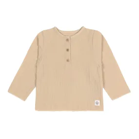 T-shirt manches longues en mousseline bébé - coton bio, nature | Lässig