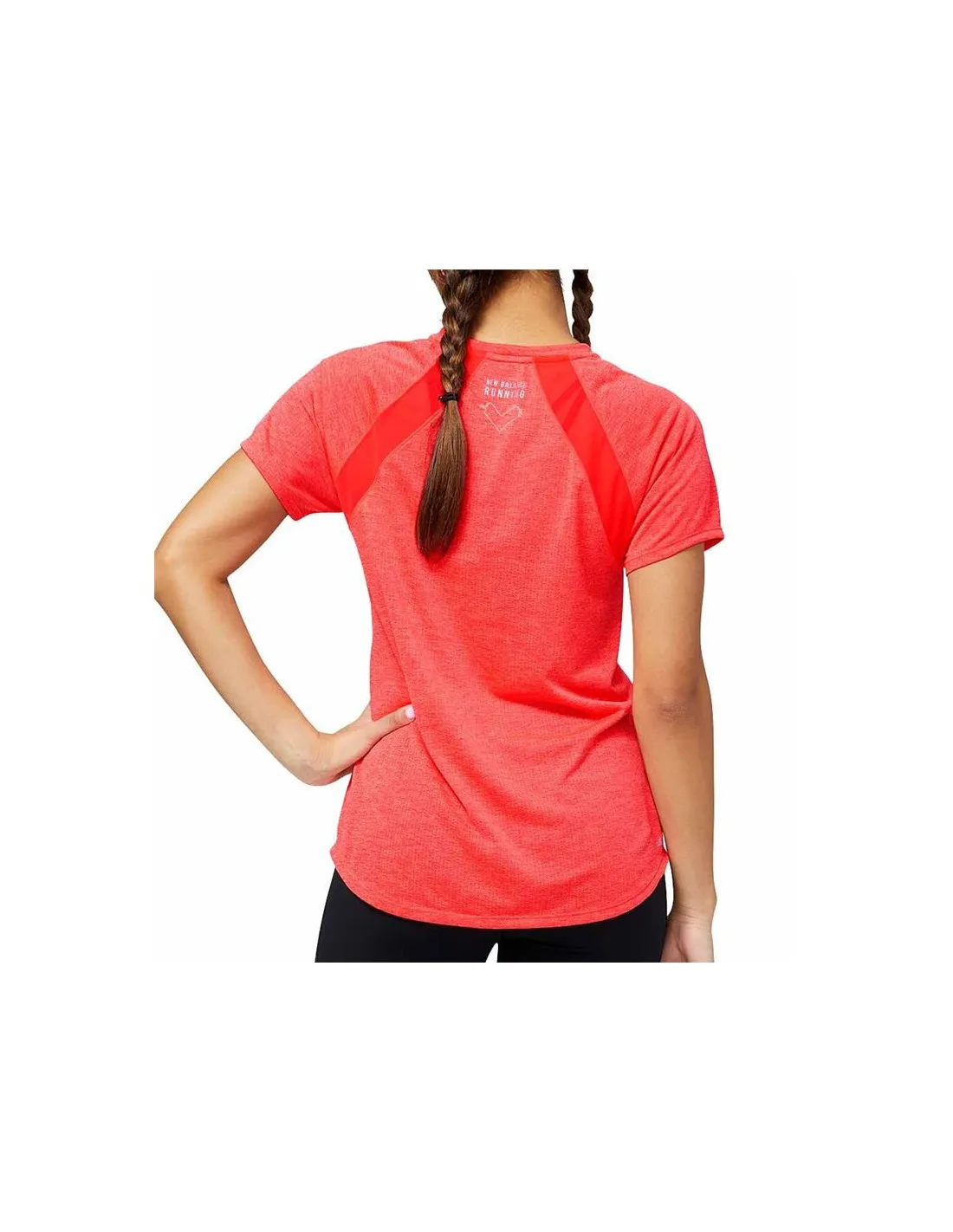 T-shirt New Balance Impact Run orange Femme