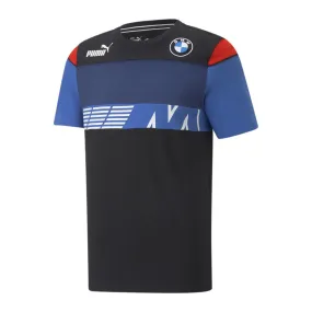 T-shirt Noir/Bleu Homme Puma Bmw Mms Sds