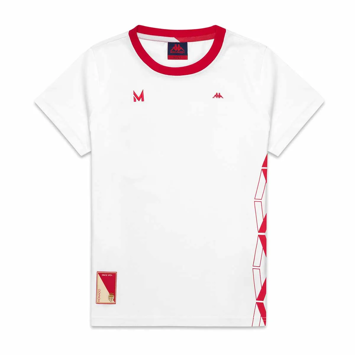 T-Shirt Ritona Robe di Kappa - AS Monaco 2024 Blanc Femme