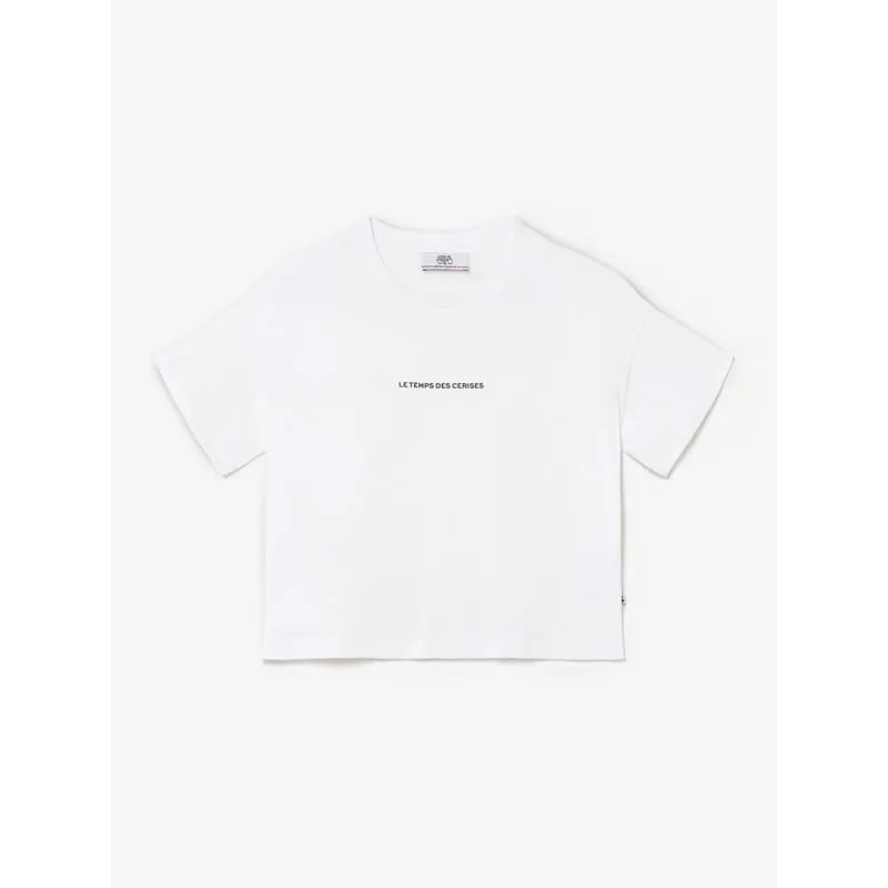 T-shirt uni ruffle blanc fille - Tommy Hilfiger | wimod