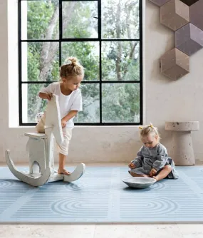 Tapis de Jeu Prettier Puzzle Toddlekind Bleu - Taille 120x180cm - Mousse Eco-Responsable EVA bleu - Toddlekind