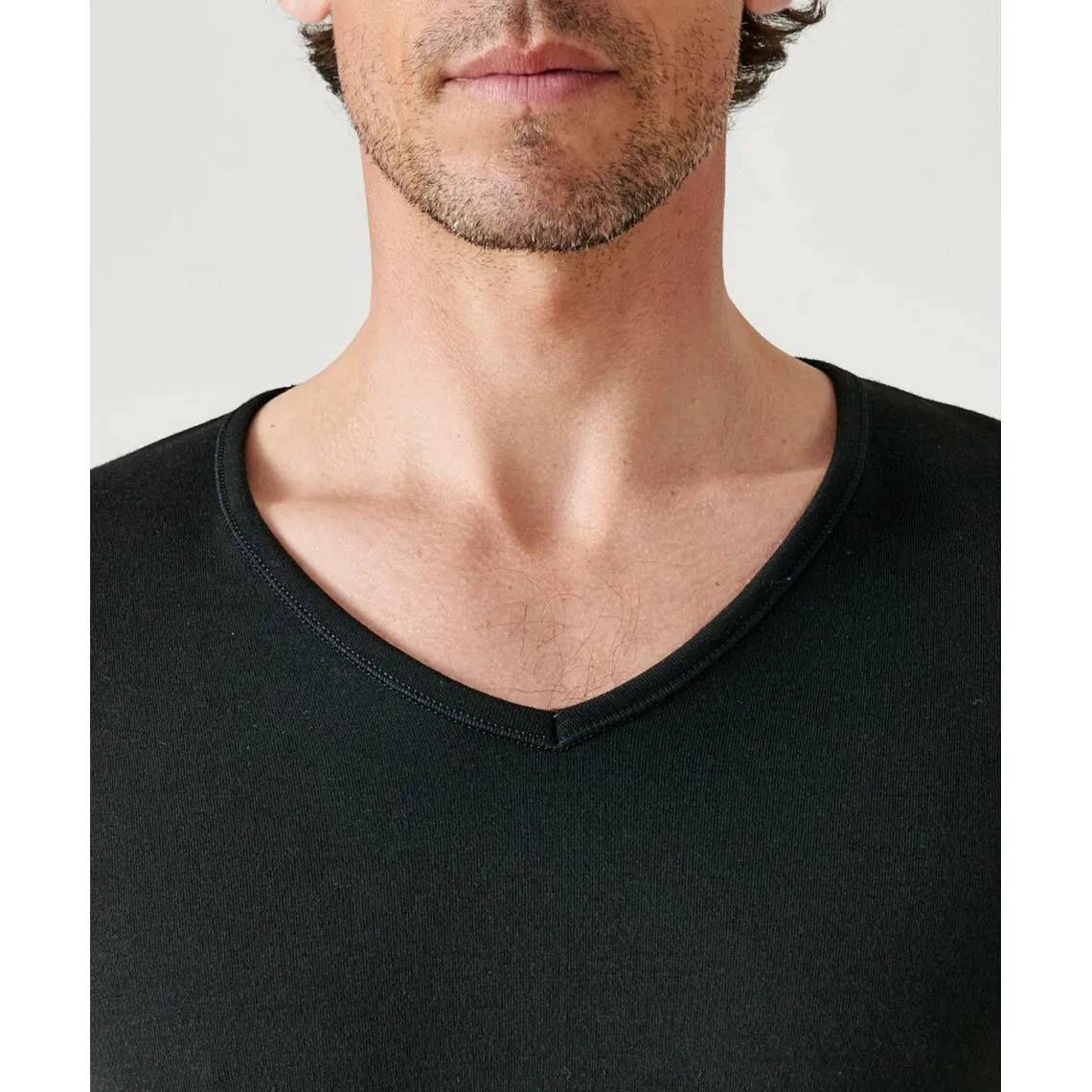 Tee Shirt Homme Manches Longues Noir Thermolactyl  Damart - Maillot de corps Homme sur MenCorner