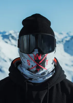 Tour de cou Fox x Kevin Rolland - Imprimé Noir & Blanc