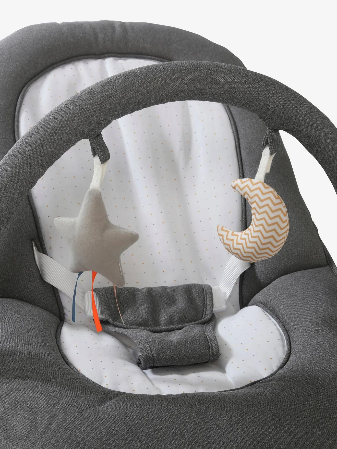 Transat avec arche Babydream gris/blanc - Vertbaudet