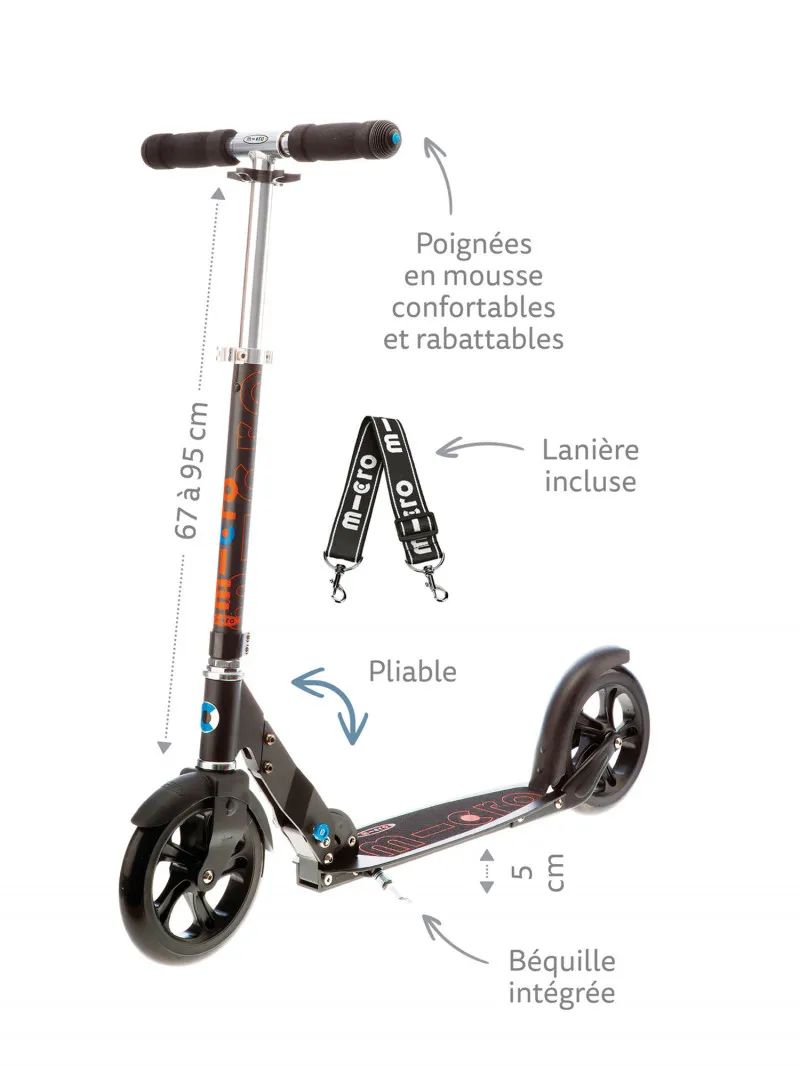 Trottinette adulte Micro Black