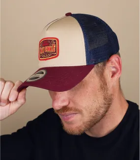 trucker Sky Coke beige bordeaux - Trucker Sky Coke : Headict