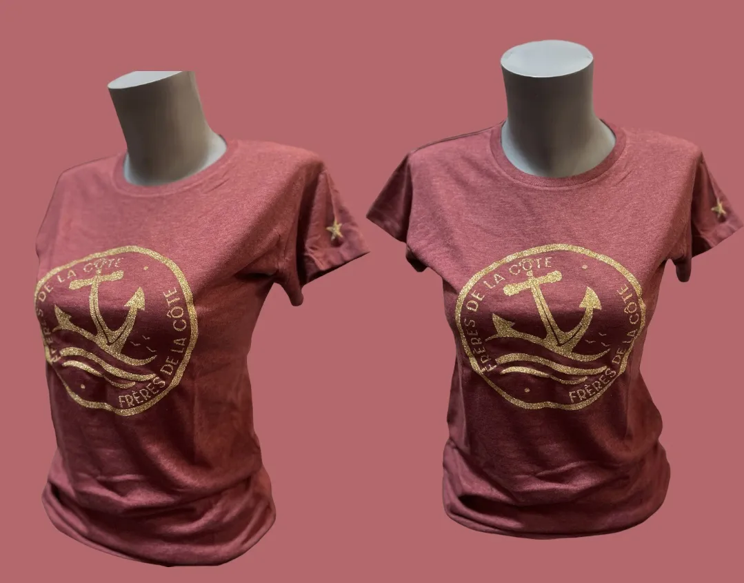 T.shirt Col Rond • Woman • ®Frères de la Côte •BY MARINE • 2 Coloris