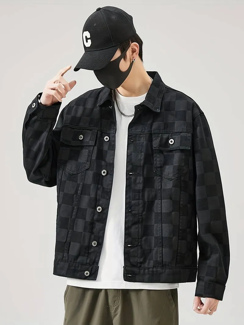 Veste à carreaux élégante pour hommes